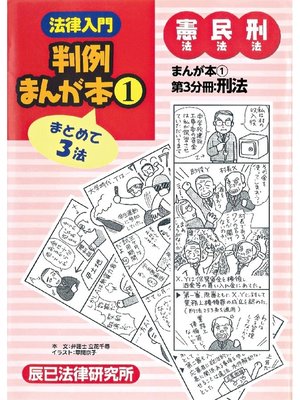 cover image of 法律入門判例まんが本1 憲民刑: 第3分冊:刑法